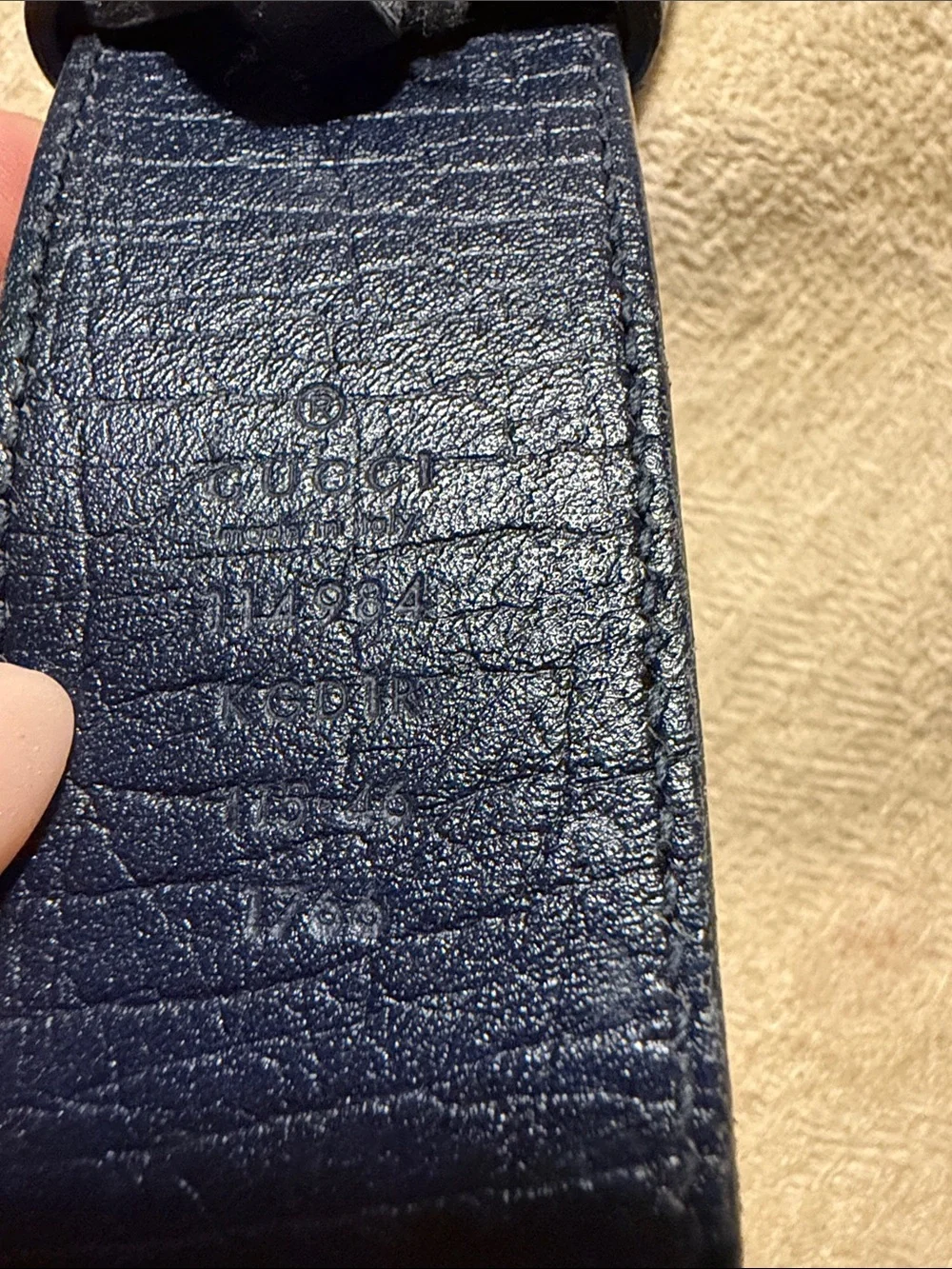 Designer Gucci Monogram Men’s Belt in Brown and Black